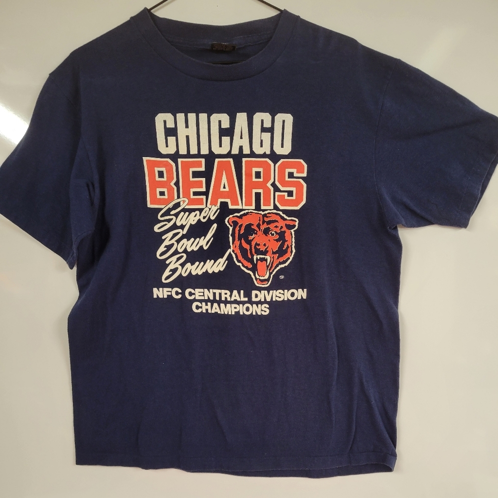 Vintage Chicago Bears 1985 Rare Super Bowl Bound, Badger T-Shirt Made In USA, XL